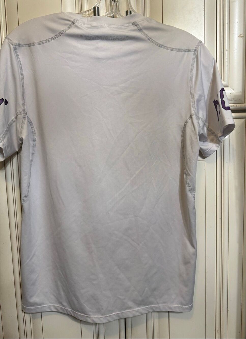 The Patient Chase Youth Short Sleeve Crew Neck NOW Performance Tee White Medium